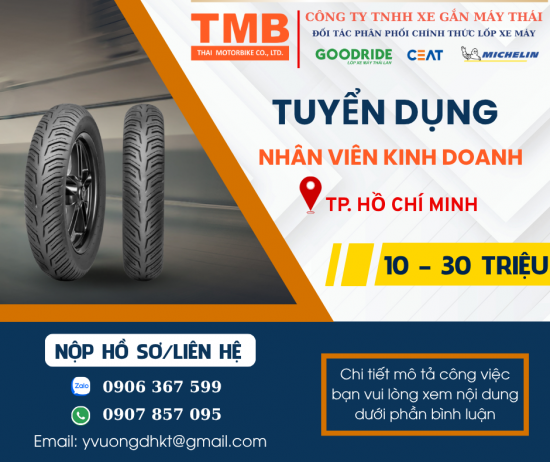 TUYỂN DỤNG NHÂN VIÊN KINH DOANH